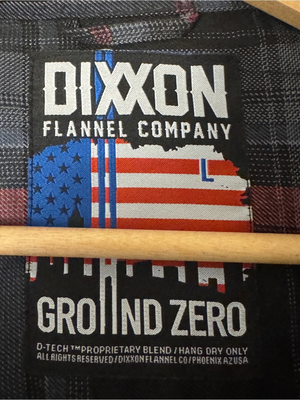 DIXXON Ground Zero.  Commemorative 9/11. Flannel Shirt. Large